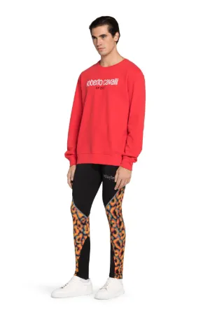 Abstract Jaguar-Print Leggings