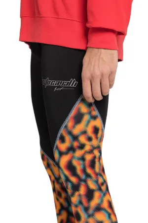 Abstract Jaguar-Print Leggings