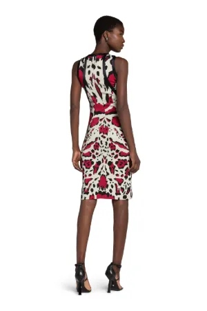 Abstract Leopard-Print Dress