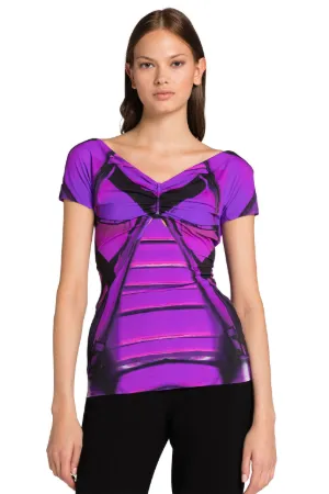 Abstract-Print Top