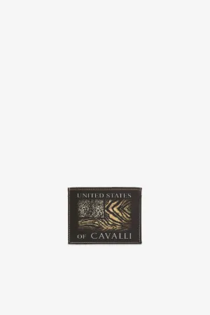 animal-print logo cardholder
