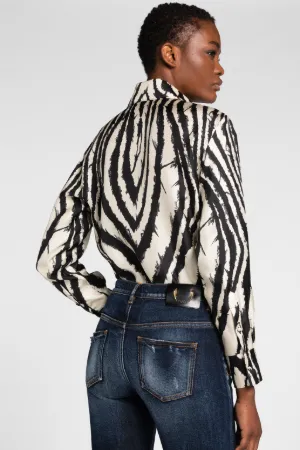 Animalier Patchwork-Print Appliqué Slim-Fit Jeans | Roberto Cavalli Skinny  Jeans