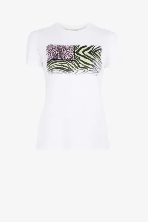 Animalier Patchwork-Print T-Shirt 