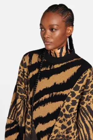 topshop leopard print sweatshirt