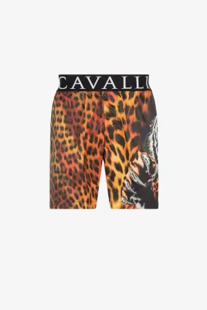 Badeshorts mit Jaguar- und Felix-Print