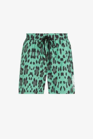 Badeshorts mit Leoparden-Print