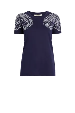 Bandana Crystal-Embellished T-Shirt