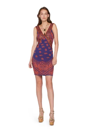 red bandana bodycon dress