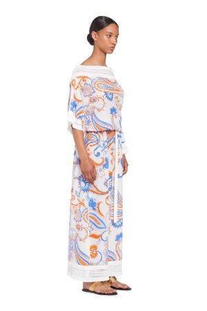 bandana print maxi dress