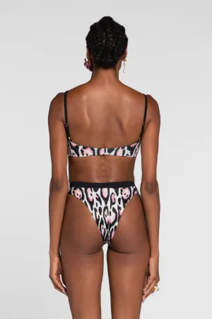 Bas de bikini à imprimé jaguar