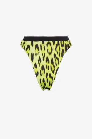 Bas de bikini à imprimé jaguar