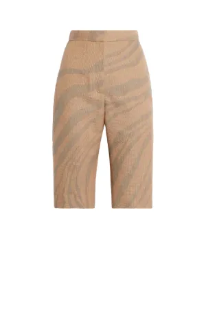 bermudas con motivo Macro Zebra en jacquard
