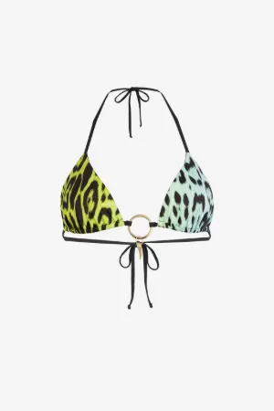 Bikini-Slip mit Jaguar-Print