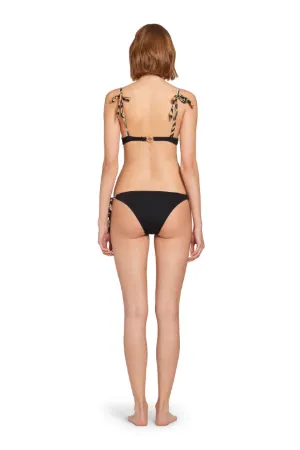 black bikini straps