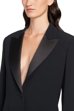 black crepe jacket