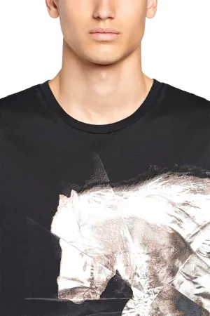 Black horse graphic T-shirt | Roberto 