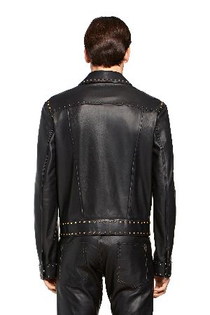 black studded biker jacket