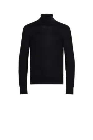 black full neck sweater