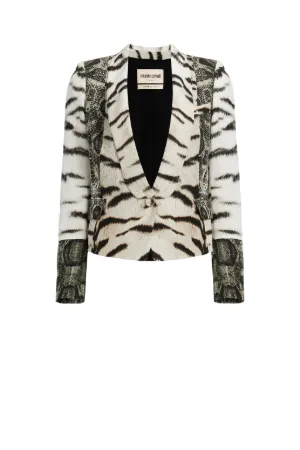 Blazer à imprimé La Tigresse et Reptilia