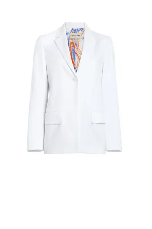 Blazer blanc à bouton