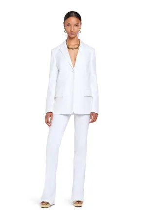Blazer blanc à bouton