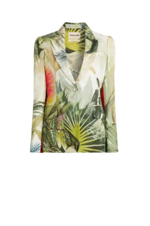 Blazer con stampa Le monde vegetale