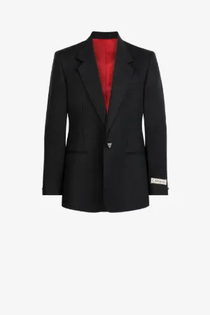 Blazer de botonadura simple con cabezas de pantera