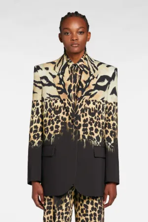 Blazer de botonadura simple con estampado Queen of Sicily