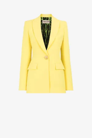 Blazer monopetto con pantera