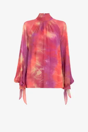 Blouse effet tie & dye