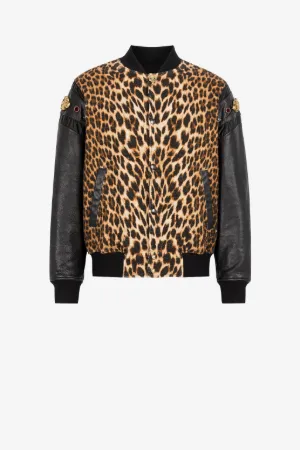 Blouson bomber à imprimé Jaguar