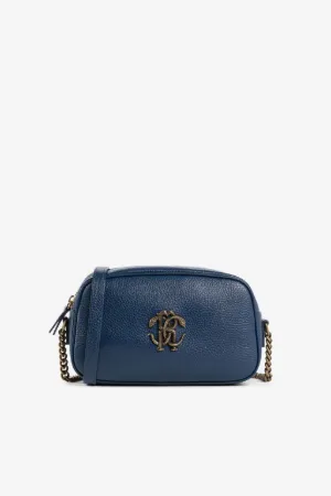 bolso de hombro con aplique del logo