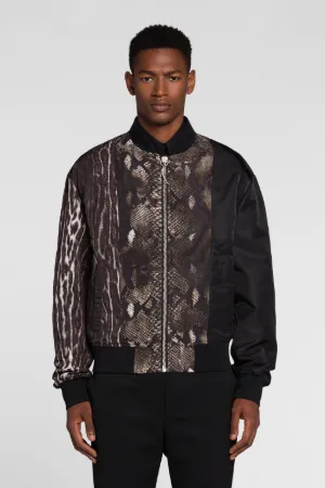 Bomber con estampados Ocelot y Python