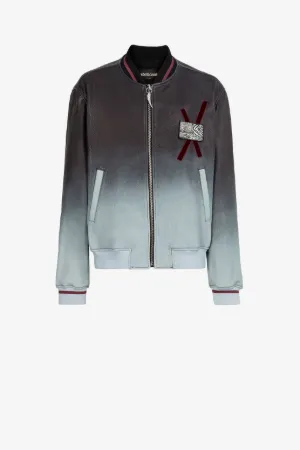 Bomber con parche Animalier Patchwork