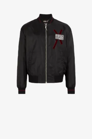 Bomber con stampe Pure Sicily e Felix