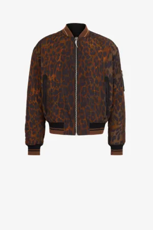 Bomberjacke mit animalischen Patchwork-Applikationen