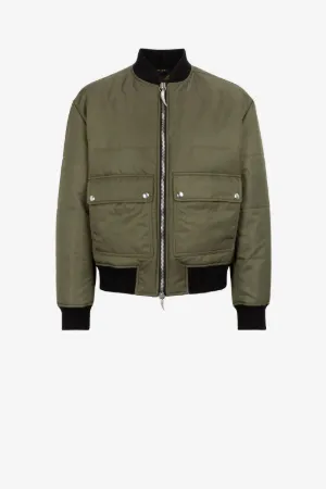 Bomberjacke mit Slogan-Applikation