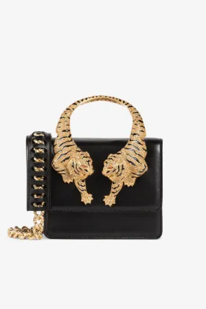 Borsa a spalla Roar media con tigri gioiello