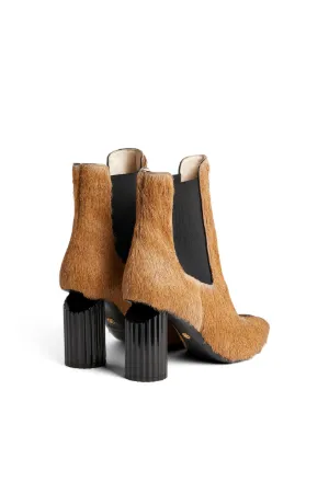 botines con pelo de cabra de color natural - Tienda Online Oficial de  Roberto Cavalli®