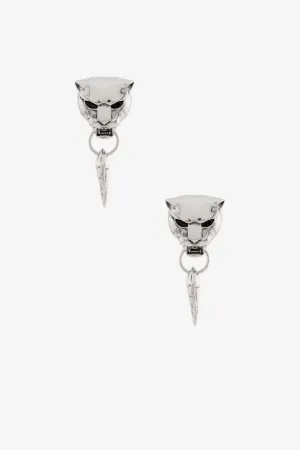 Boucles d'oreilles tête de panthère