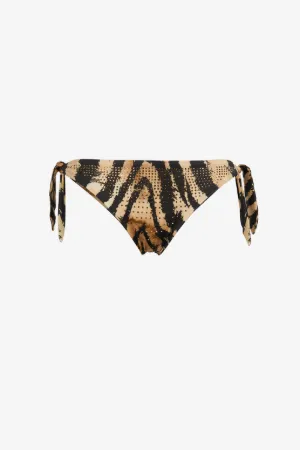 Braga de bikini con estampado Freedom y cristales