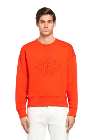 bright red sweatshirt