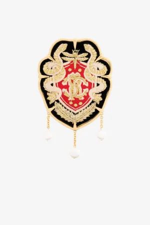 Broche RC Monogram Crest
