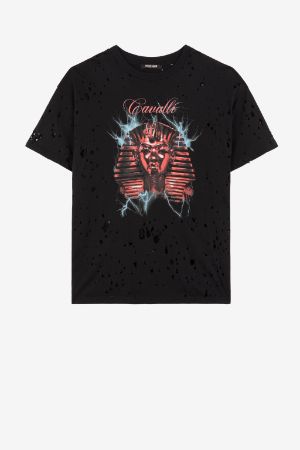 Burnout Pharaoh-Print T-Shirt