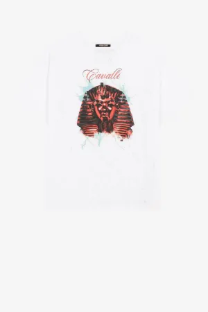 Burnout Pharaoh-Print T-Shirt