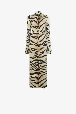 C Logo Tiger-Print Dress