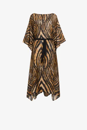 Caftan à imprimé Freedom orné de cristaux