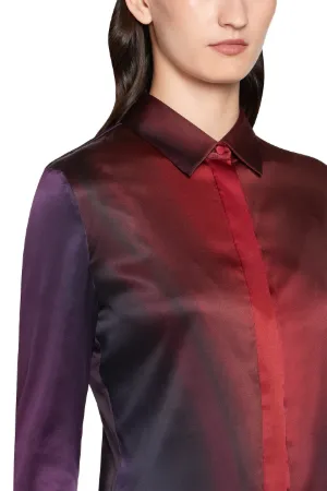 camicia raso di seta