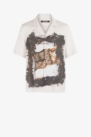 Camiseta con estampado Animalier Patchwork