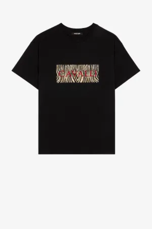 Camiseta con logo bordado y estampado Freedom